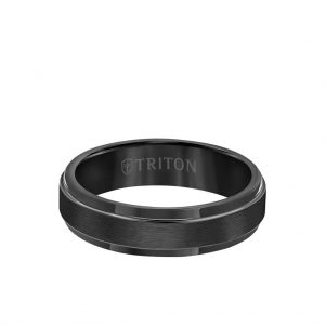 6MM Black Tungsten Carbide Men's Ring